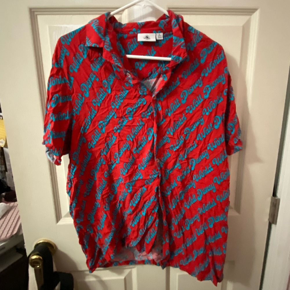 Disney world button down